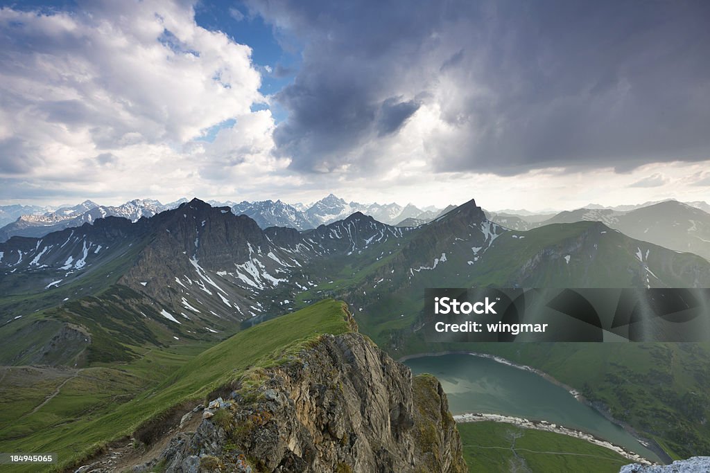 Prossime temporale in montagna, Alpi, austria - Foto stock royalty-free di Abbandonato