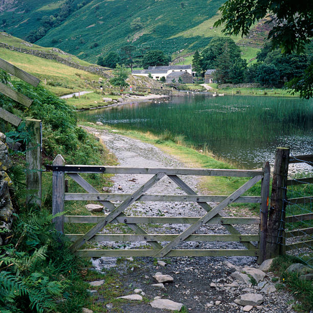 pittoresco lake district-watendlath - watendlath foto e immagini stock