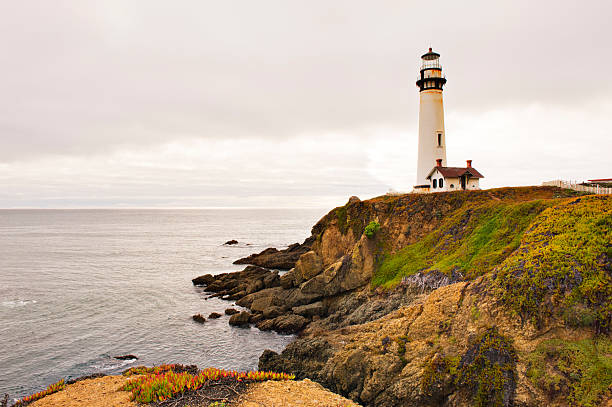 istock Pigeon Point Lighthouse on a cloudy day 184945326