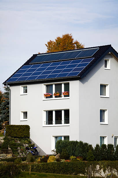 istock House with Solar Panels in the Eifel 184945455