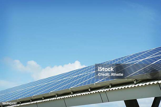 Solar Panels Stock Photo - Download Image Now - Blue, Clean, Cloud - Sky