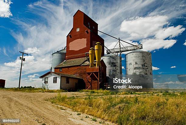 Old Elevator Stock Photo - Download Image Now - Agriculture, Antique, Built Structure