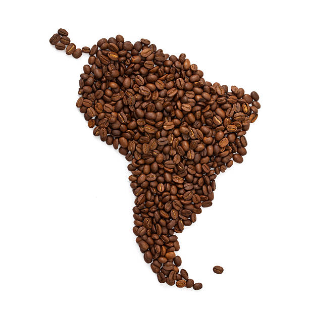 istock South America continent made with coffee beans 184945608