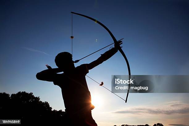 Aiming High Stock Photo - Download Image Now - Bow and Arrow, Archery, Aiming