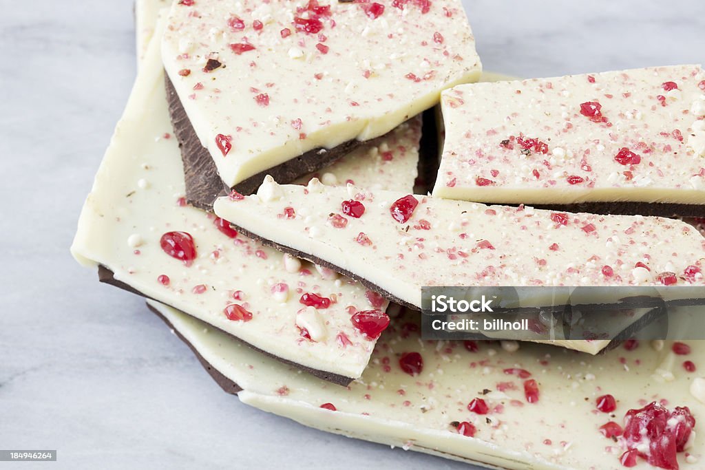 Stapel von Pfefferminze Baumrinde candy - Lizenzfrei Pfefferminze Stock-Foto