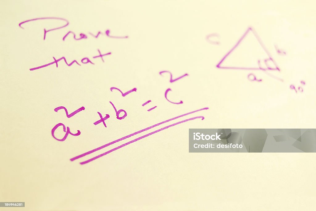 Pythagoras Theorem - Стоковые фото Пифагор роялти-фри