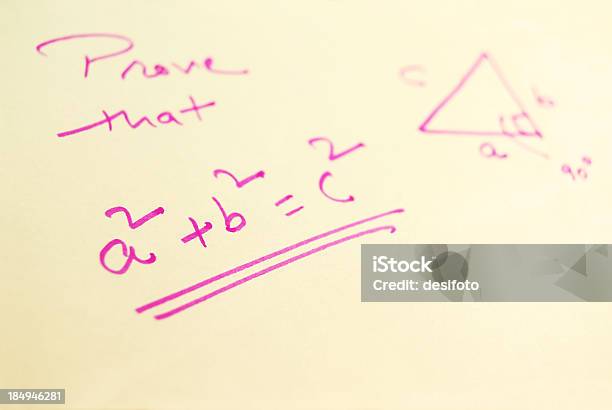 Pythagoras Theorem — стоковые фотографии и другие картинки Пифагор - Пифагор, Алфавит, Без людей