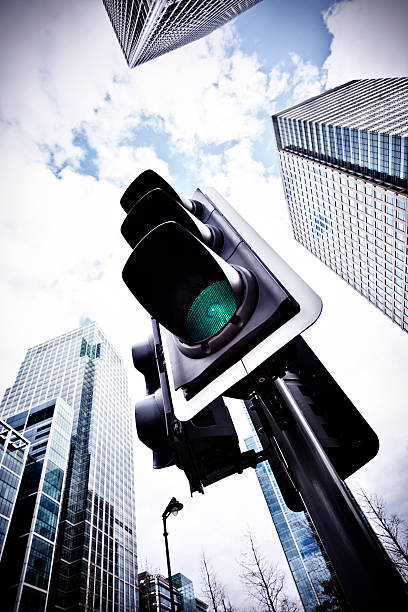 istock Traffic lights with green lit 184946715