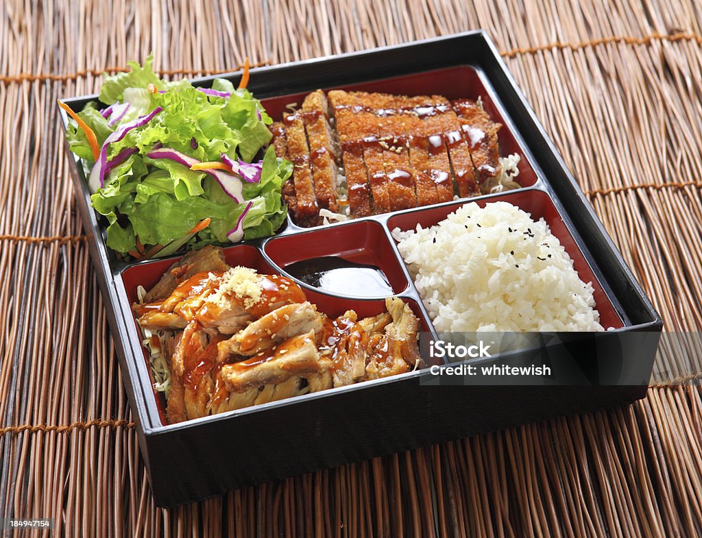 Hühnchen-Teriyaki Bento - Lizenzfrei Bentobox Stock-Foto