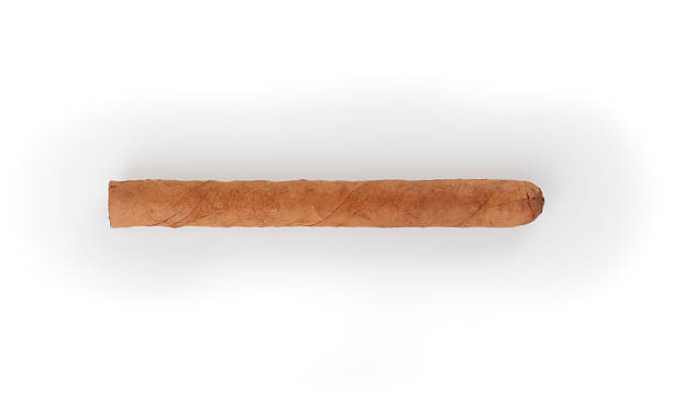 istock Cuban cigar isolated on white background 184947350
