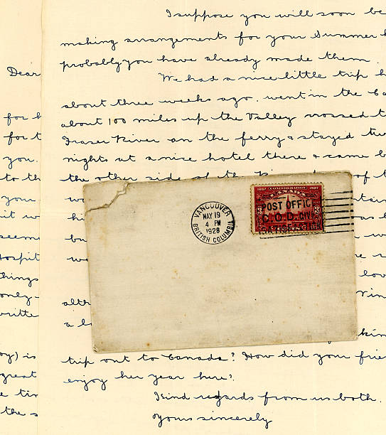 istock Letter and envelope from Vancouver, Canada, 1928 184947457
