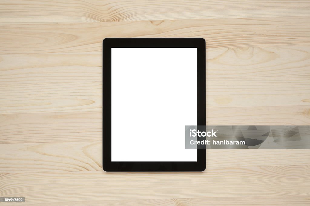 Digitale tablet mit leeren Bildschirm - Lizenzfrei Leerer Bildschirm Stock-Foto