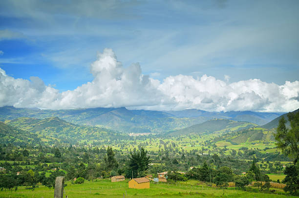 Duitama In Andean Valley stock photo
