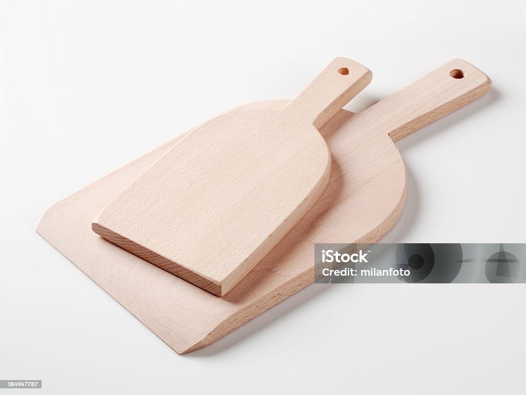 Wooden cutting boards Paddle shaped cutting boards Art And Craft Stock Photo