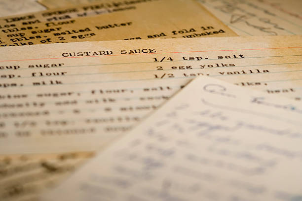 istock Typed and Handwritten Recipe Cards 184947906