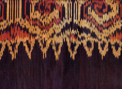 Detail of ikat fabric from Bali. New about 2009.