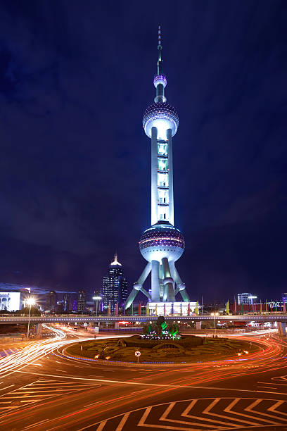 istock Night cityscape of shanghai 184949072