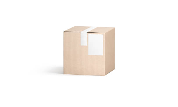 Parcel box isolated on white background