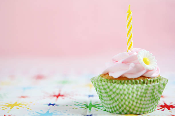 istock Birthday cake and candle 184949234
