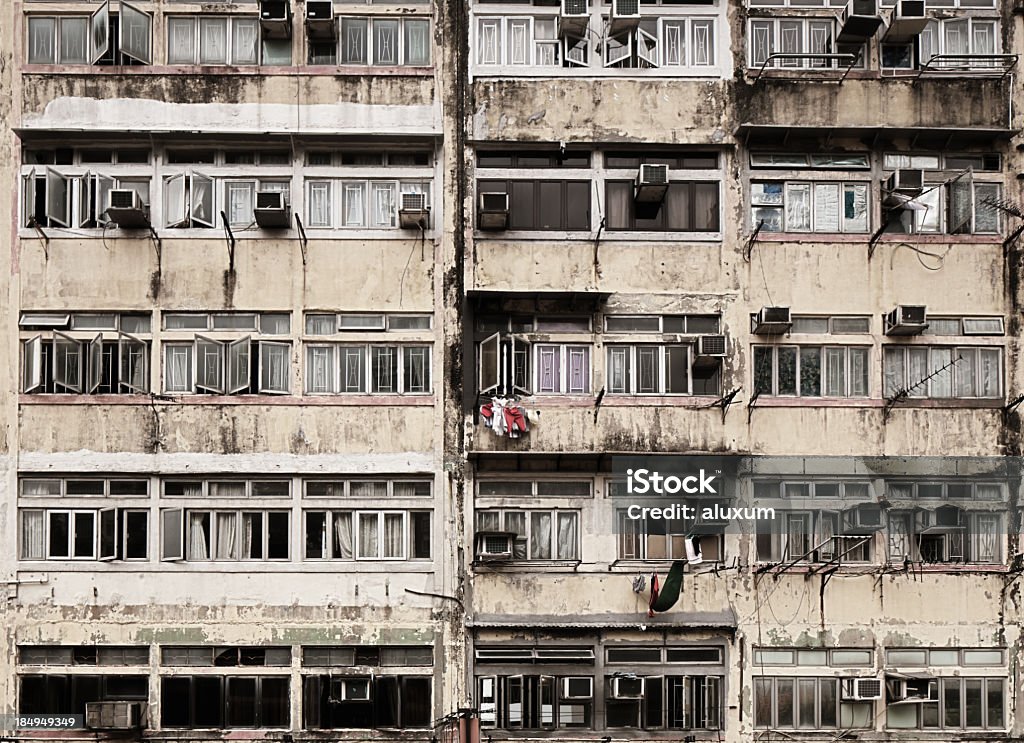 Gli appartamenti a Hong Kong - Foto stock royalty-free di Ambientazione esterna