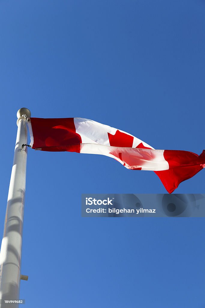 Drapeau canadien - Photo de Blanc libre de droits