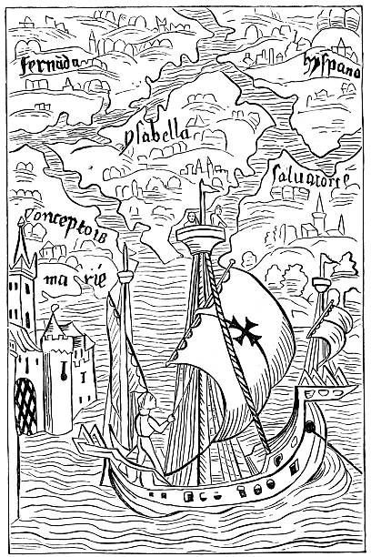 istock Discovery of the West Indies by Christopher Columbus 184949861