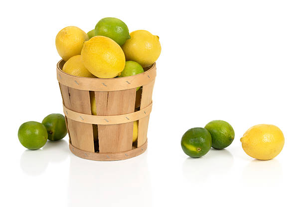 istock Lemons and Limes in a Basket 184949946