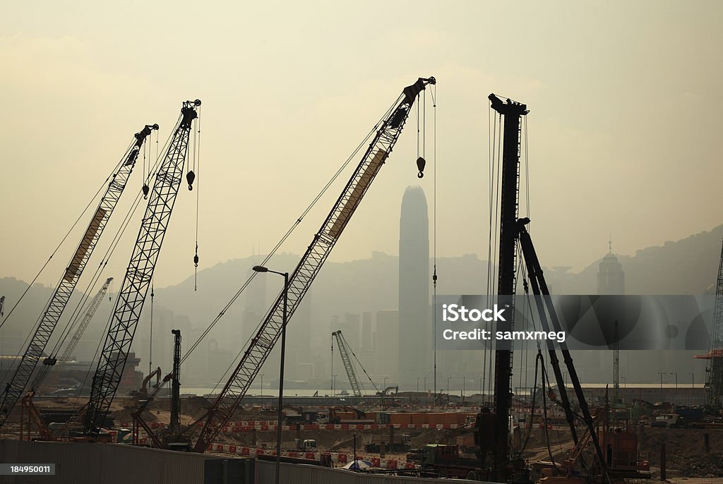 W budowie w Hongkongu - Zbiór zdjęć royalty-free (Plac budowy)