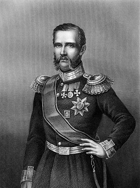 antique portrait of russian grand duke constantine nikolayevich circa 1850s - duke 幅插畫檔、美工圖案、卡通及圖標