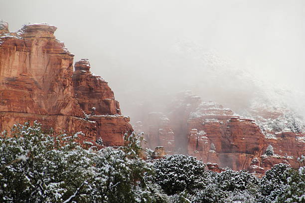 istock Winter Red Rock Arizona Snow 184950813