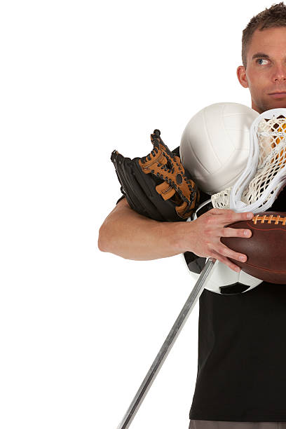 istock Man carrying sports equipment 184951307