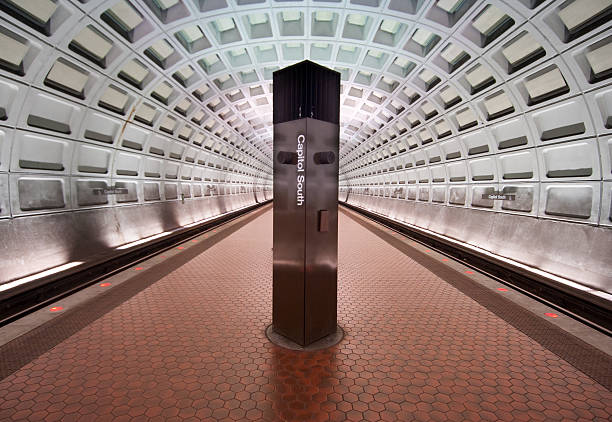 Subway station stock photo