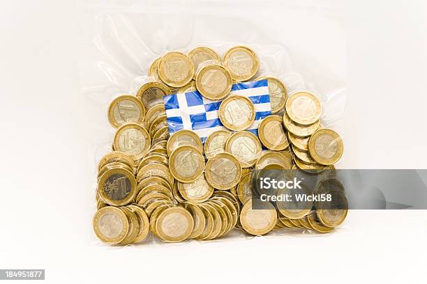 유로 구제 매직기 그리스 그리스에 대한 스톡 사진 및 기타 이미지 - 그리스, 경제, 냉동 가방