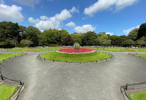 A sunny day at the beautiful St Stephen's Green Park in Dublin - Ireland