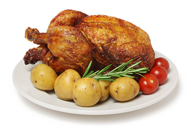 asado pollo a la barbacoa - roast chicken chicken roasted spit roasted fotografías e imágenes de stock