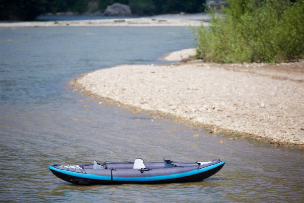 istock Kayak for rafting on a mountain river, an active sport. 1849526432