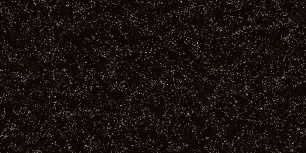 Vector illustration of Film grain overlay texture with white sand noise texture on black