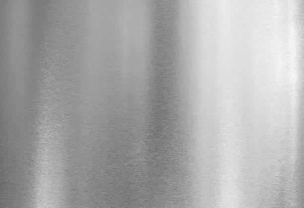 istock Close-up of a brushed stainless steel background 184953016