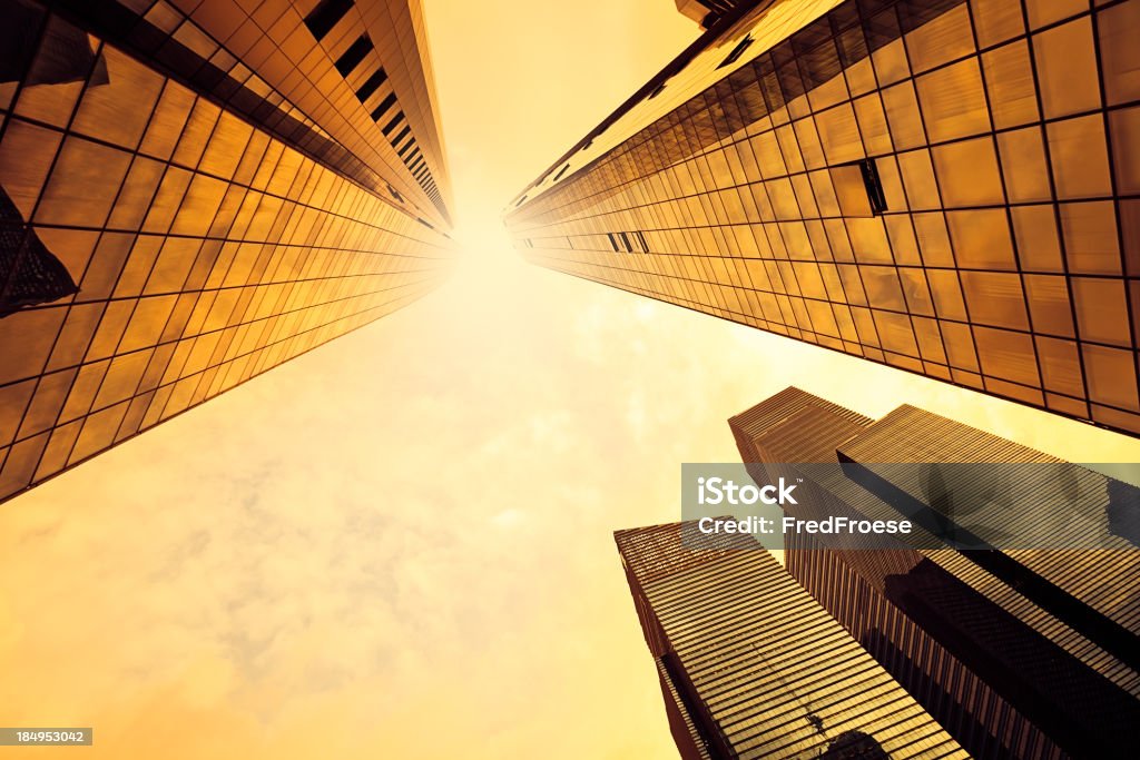 현대적인 건물, 태양광 대한 - 로열티 프리 금융 지구 스톡 사진