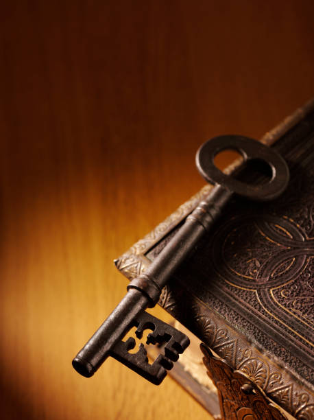 istock Bible Corner with Church Key 184953609
