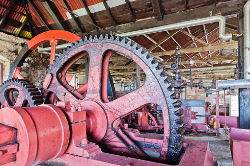 Large gear of a sugar cane mill. Canon EOS 5D Mark II