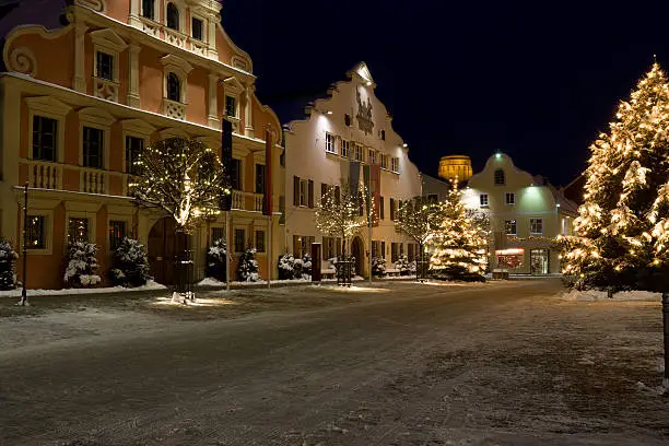 "Dezember 2011: Winter in the city of Kelheim, Lower Bavaria, Germany."
