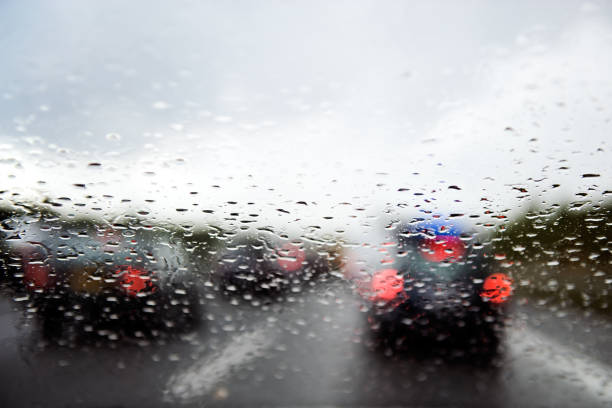 istock Driving in rainy weather 184954052