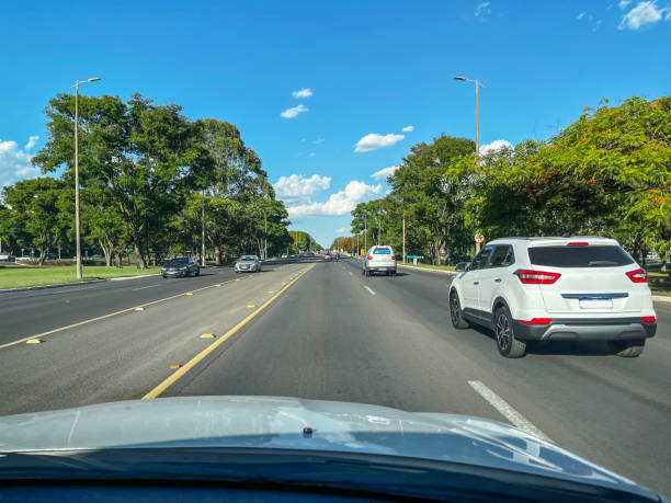 istock Driving on open road in Brasilia 1849549012