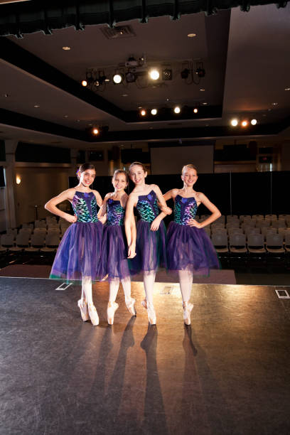 istock Ballet dancers in costume on stage 184955007