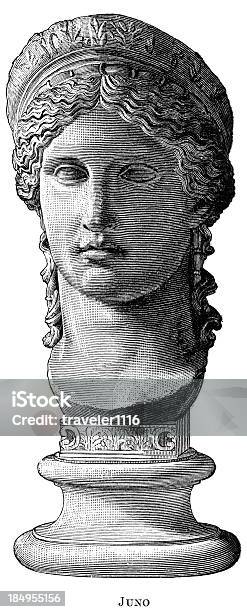Римская Богиня Juno — стоковая векторная графика и другие изображения на тему Бог - Бог, Богини, Богиня Гера