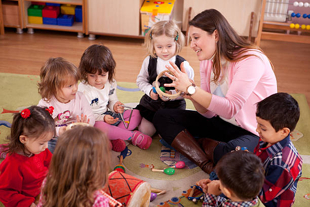 istock Preschoolers and Teacher 184955192