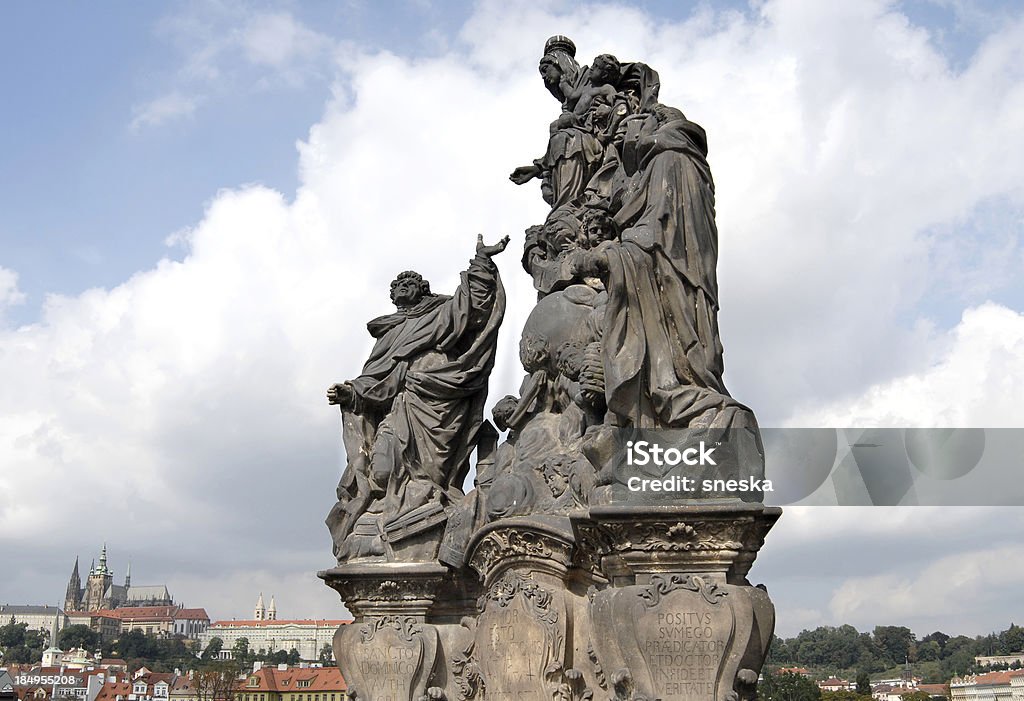 Statue der Madonna, St. Dominic und Thomas von Aquin - Lizenzfrei Thomas von Aquin Stock-Foto