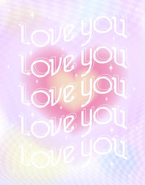 modern design templates for valentine's day. flowing gradient posters with linear shapes. trendy minimalist 2000 aesthetic with linear arched frame typography. blurred pastel pale background - pastel colored backgrounds high contrast outline stock illustrations
