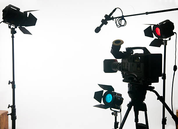 Video gear with open area two stock photo